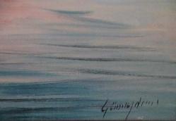 Tuval üzerine yağlıboya resim. Günaydın imzalı. Çerçevesiz 40x50 cm.