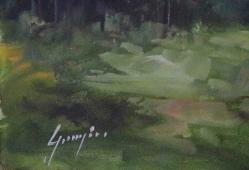 Tuval üzerine yağlıboya resim. Günaydın imzalı. Çerçevesiz 50x60 cm.