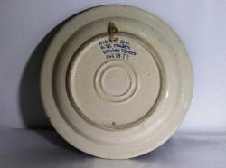 Kütahya  porselen el boyaması duvar tabağı. Sanatçı imzalı Çapı:31cm.