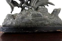 Truva kralı Priamos'un oğlu Paris temalı demir heykel.  35x30cm