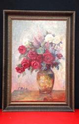 Tuval üzerine yağlıboya resim. Sanatçı imzalı. 19.Yüzyıl.  Çerçevesiz 60x40 cm.