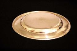 Christofle damgalı gümüş kaplama servis tabağı 19.Yy  Çapı 32cm.