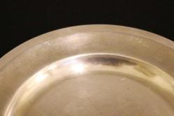 Christofle damgalı gümüş kaplama servis tabağı 19.Yy  Çapı 32cm.