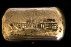 Rus gümüşü,  84 ayar savatlı sigara tabaka kutusu. Damgalı. 100 gr 10x6cm.