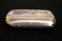 Rus gümüşü,  84 ayar savatlı sigara tabaka kutusu. Damgalı. 100 gr 10x6cm.