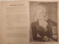 Holivut Dünyası Haftalık Aktüalite Sinema Tiyatro Müzik ve Magazin Dergisi - Forma:1 - Betty Grable ile yarım saat - Güzeller ve güzellik diyarı Amerika - Amerika'nın güzellik payitahtı Holivut - Varner Kardeşler stüdyosunda - Çok sevilen sanatkarlardan: James Stewart - Glark Gable fotoğraf ve haberi - Tam Takım Dergi