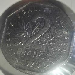 FRANSA 1979   2  FRANC  KAPAMASINDA