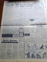 Cumhuriyet Gazetesi - 15 Ekim 1960 - Türk Tarihinin En Büyük Davası Dün 9,30 da Başladı Ve 18'e  Kadar Sürdü - Yassıada Duruşmaları - Adnan Menderes Sendeleyerek Yürüyor - Yassıada İntibaları Ne Yaptılar Yazan Cevat Fehmi Başkut - Yassıada İntibaları Nasıldılar Yazan Yaşar Kemal - Celal Bayar'ık Gözlerinde Kin Doluydu - Öğleden Sonra Köpek Davası Başladı Netice Bugüne Kaldı - Yassıada Duruşmasından Fotoğraflar - Sabah Şarkısı Yazan Taylor Caldull Yazı Dizisi - Bay Oscar Karikatür - Profesör Nümbüs'ün Maceraları Çizgi Roman - Soyvetler Birliği Başbakanı Hrutçef Amerika'dan İyi Bir Ruh Haleti İçinde Ayrıldım Dedi - Devlet Tiyatroları Genel Müdürü Cüneyt Gökçer Beraat Etti - Burhan Felek Köşe Yazısı - Hürriyet Partisinin Tekrar Kurulmasına Müsaade Edilmiyor - Resimli Roman Başkasının Günahı Çizen Yves Sayol - İstanbul Bölge Müdürü S. Selahattin Cihanoğlu 10 Yılın Raporunu Verdi - Fenerbahçe Karşıyaka Maçı - Fenerbahçe Atletizm Takımının Kıymetli Elemanı Günay Tomakan Evlendi - Galatasaray
