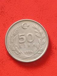 1986 50 lira çok iyi kondüsyondadır (Gözyaşı Eror)