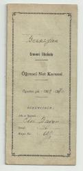 1969 - 1970 DERS YILI BEZEZYAN ERMENİ OKULU KARNESİ...