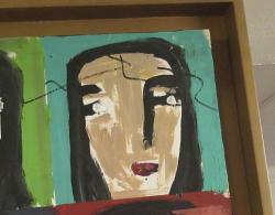 Yağlı Boya Tablo Kadın Silueti - Ressam: Fikret Öztürk