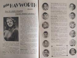 Hollywood Dünyası Haftalık Aktüalite Sinema Tiyatro Müzik ve Magazin Dergisi - 30 İlkteşrin 1943 - 30 Ekim 1943 - Sayı:1 - Betty Grable - Loretta Young - Amerika Postası - Allan Ladd - Burgess Meredith - Clark Gable - Don Ameche - Eddie Bracken - Frank Morgan - Gary Cooper - Heddy Lamarr - İlona Masseyln - Joan Bennett - Kareen Vern - Loretta Young - Martha O'Driscoil - Paul Muni - Quinle Vasar - Ronald Coman - Susan Hayvard - Turhan Bey - Una Merkel - Victor Mc Lagien - VValace Beery - Xavier Cugat - Zorina - Kim haklı? Hazım mı? Sinemacılar mı? - Linda Darnell - Hollywood Duymasın - Y. Freeman - Dorothy Lamour - Richard Denning - Evelyn Ankers - John Loder - Hedy Lamarr - Constance Bennett - Villiam Holden - Brenda Marshall - Rita Hayworth diyor ki - Edvard Judson - George Sanders - Gary Cooper - John Carroll - Clark Gable - Olivia de Havilland ile John Payne - Yeni yılda birçok film çeviren Ann Sothern - Gülistan Güsey kimdir? - Dedenin gölgesi- Kendinizi Deneyiniz - Tam Takım Dergi