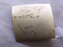 HÜLYA TUĞLU'NUN ORİJİNAL FOTOĞRAFI - 6 x 6 cm EBADINDA - SİYAH & BEYAZ