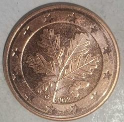 ALMANYA  2012 G    5 EUROCENT