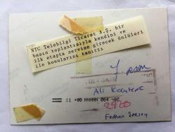 ALİ KOCATEPE' ve FERHAN ŞENSOY'UN ORİJİNAL FOTOĞRAFI - 12,5 x 9 cm EBADINDA - NTC Telebilgi Ticaret A.Ş. Basın Toplantısı