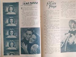 Hollywood Dünyası Haftalık Aktüalite Sinema Tiyatro Müzik ve Magazin Dergisi - 4 Aralık 1943 - Sayı:6 - Alice Faye - Biz bize sorunuz söyliyelim - Charles Boyer - Cihat Kentmen - Rüzgar gibi geçti... - Vivien Leigh - Scarlet O'hara - Clark Gable - Rhett Butler - Amerika Postası - Barbara Stanwyck - Hollywood ve Harp - Hollywood Duymasın - Hedy Lamarr ve eski kocası - Hakiki Aşk - Her şey vatan için! - Ginger Rogers - George Brent - Darnell Linda - Alice Faye - İstasyonda Televizyon - Sinema ile Radyonun rakibi - Televizyon Harcıalem Olacaktır - Nevv Orleans'da - Sinema Programları ve Haftalık Kritiklerimiz - Errol Flynn - Enperio Arjatino Yeni filminde - Bir yıldız arıyoruz - Ella Lemay - Amerika Postası - Haberiniz var mı? - Biz bize - Rosalin Russel fotoğraf ve haberi - Tam Takım Dergi