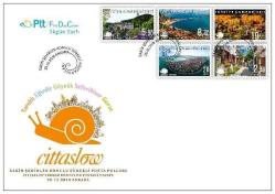 FDC.1011 2019 SAKİN ŞEHİRLER KONULU SÜREKLİ POSTA PULLARI FDC