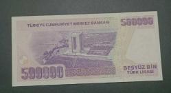 7 Emisyon L 53 seri 500 Bin Lira Çil
