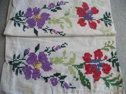 KANAVİÇE  İŞLEMELİ  - ÇİFT KİŞİLİK YASTIK