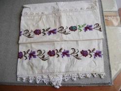 KANAVİÇE  İŞLEMELİ  - ÇİFT KİŞİLİK YASTIK