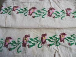 KANAVİÇE  İŞLEMELİ  - ÇİFT KİŞİLİK YASTIK