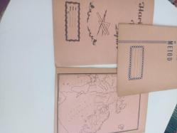 HARİTA METOD HARİTALI ÇİZGİSİZ DEFTER VİNTAGE