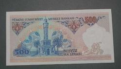 7 Emisyon D 53 seri 500 Lira Çil