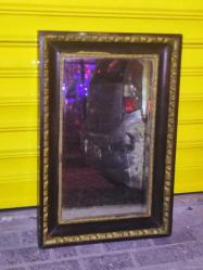 18469-ANTİKA EN AZ 100 YAŞINDA RUM TAŞ AYNA