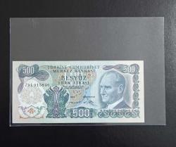 6.EMİSYON 2. TERTİP NADİR Z91 SERİSİ 500 LİRA ÇİL KONDİSYONDA