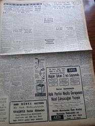Cumhuriyet Gazetesi - 22 Mayıs 1954 - Oramiral Fechteler'in Dünkü Basın Toplantısı - Pakistan Hadiseleri Yeni Bir Safhaya Girdi - İtfaiye Mensuplarının Üniformaları Değişti - 5. Kore Tugayı - Ethem Yetkiner Emniyet Genel Müdürü Oldu -  Dünya Güreş Şampiyonası Bugün Başlıyor - Haydarpaşa Limanı 2 Senede Bitirilecek - Çocuk Kraliçe Fatma Dural İle Çocuk Kral Vedat İrdelp Dün Matbaamızı Ziyaret Etti - Sultanahmed Camiinde Törenler Ve Vakalar Yazan Haluk Y. Şehsuvaroğlu - Madrid'e Göre Churchill Verdiği Sözü Tutmuyor - Burhan Felek Köşe Yazısı - Güneş Tutulması Fotoğrafla Tesbit Edilecek - Adalet Beykozla Galatasaray Da İstanbul'sporla Karşılaşacak - Dünya Kupası İçin Takımların Hazırlık Maçları - Hacettepe Kulübü Profesyonel Oluyor - Büyük Adli Hatalar Çeviren Mazhar Kunt Yazı Dizisi - Tarihte Çapkın Kadınlar 2 Lola Montes Derleyen Hamdi Varoğlu Yazı Dizisi - Günün Resimleri - Sarayların Aşk İlahesi Desiree Yazan Anne Marie Selinko Yazı Dizisi - Paris'te Türk Sanatkarları