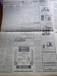 Cumhuriyet Gazetesi - 19 Mayıs 1954 - Onun İzinden Giderek Yazan Nadir Nadi Köşe Yazısı - 19 Mayıs Spor Ve Gençlik Bayramı - Adnan Menderes Kabinesinin Yeni Üyeleri - Çocuk Kral Ve Kraliçe Dün Akşam Seçildi - Kral Seçilen Vedat İrdelp - Kraliçe Seçilen Fatma Dural - Libyalılar Türkiye'yi İkinci Vatan Sayıyorlar - Fransa'da De Gaulle Yeniden Sahneye Çıkıyor Yazan Aydemir Balkan - Rusların Amerikalılara İade Ettikleri Gemiler Yazan Samih Sami - Müslüman Dünyasının Münevverleri Ve Atatürk Yazan Va Nü - Sigara Kalp Hastalıkları Da Yapıyor - Belediye Reisinin Odasında Çırılçıplak Soyunan Kadın - Burhan Felek Köşe Yazısı - Ses Sanatkarı Sabite Tur İle Gazino Arasında Çıkan İhtilaf- Bisikletle Dünya Turuna Çıkan Türk Genci Duygulu Antaç - Büyük Adli Hatalar Çeviren Mazhar Kunt Yazı Dizisi - Ay Dünyaya Radyo İşaretleriyle Haberler Mi Gönderiyor - Gripin - Profesör Nümbüs'ün Maceraları Çizgi Roman