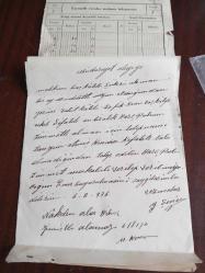 Erken Cumhuriyet Dönemi çok nadir Eskişehir Seyitgazi mal müdürlüğü ve mahkeme hakimi ile ilgili 1936 tarihli ıslak imzalı üç sayfalık belge