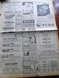 Cumhuriyet Gazetesi - 16 Mayıs 1954 - Yeni Kabine Üyeleri Salı Günü Belli Olacak - Adliye Çalışma Ve Ulaştırma Bakanlarının Değişeceği Ankara'da Israrla Söyleniyor - Devlet Kim Yazan Nadir Nadi Köşe Yazısı - Yeni Futbol Federasyonu Teşekkül Etti - Adalet Galatasaray'ı 4 1 Mağlup Etti - Türk Bulgar Sınırında Dün Akşamki Hadise - İstanbul'da Şeker Darlığı Dün De Devam Etti - Ordinaryüs Profesör Esad Arsebük Vefat Etti - İnce Memed Yazan Yaşar Kemal Yazı Dizisi - Fidanlık Yazan Hasan Ali Yücel Köşe Yazısı - İstanbul'a 100.000 Kişi Alacak Stadyum - Komünist Partilerinde Tasfiyeler Yapılıyor - Fenerbahçe Bugün Vefa İle Karşılaşıyor - Büyük Adli Hatalar Çeviren Mazhar Kunt Yazı Dizisi - Belgin Doruk Puro Tuvalet Sabunu Kullanıyorum Diyor - Sarayların Aşk İlahesi Desiree Yazan Anne Marie Selinko Yazı Dizisi - Gripin - Turyağ - Havilland Krem