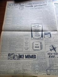 Cumhuriyet Gazetesi - 12 Mayıs 1954 - Bari Sen Yap Yazan Nadir Nadi Köşe Yazısı - Millet Meclisinin İlk İçtimai İçin Hazırlık - Halk Partisi Kurultayı Eylül İçinde Toplanacak - Çocuk Kral Ve Kraliçe Acaba Kimler Olacak - Sait Faik Abasıyanık Evvelki Gece Vefat Etti - Hindiçini'de Komünist Taarruzu Bekleniyor - Boğazda Asma Köprü - Demirperde Gerisinde Kızılların Korkusu - İnce Memed Yazan Yaşar Kemal Yazı Dizisi - Sovyet Rusya'da Çok Mühim Bir Röportaj Yazan Marshall Mac Duffie Yazı Dizisi - Macaristan'da Komünist Lider Rakosi'nin Portreleri Bütün Resmi Binalardan Kaldırıldı - Suriye'de Edip Çiçekli Devri Gazeteleri Tasfiye Ediliyor - Amerika'da McCarthy Aleyhinde Kampanya - Said Faik Abasıyanık'ın Bir Hikayesi Sivri Ada Geceleri - Büyük Adli Hatalar Çeviren Mazhar Kunt Yazı Dizisi - Tarihte Çapkın Kadınlar 1 Çariçe Katerina Derleyen Hamdi Varoğlu Yazı Dizisi - Sarayların Aşk İlahesi Desiree Yazan Anne Marie Selinko Yazı Dizisi - 1953 1954 Yunus Nadi Mükafatı En Güzel Hikaye
