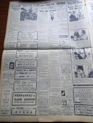 Cumhuriyet Gazetesi - 12 Mayıs 1954 - Bari Sen Yap Yazan Nadir Nadi Köşe Yazısı - Millet Meclisinin İlk İçtimai İçin Hazırlık - Halk Partisi Kurultayı Eylül İçinde Toplanacak - Çocuk Kral Ve Kraliçe Acaba Kimler Olacak - Sait Faik Abasıyanık Evvelki Gece Vefat Etti - Hindiçini'de Komünist Taarruzu Bekleniyor - Boğazda Asma Köprü - Demirperde Gerisinde Kızılların Korkusu - İnce Memed Yazan Yaşar Kemal Yazı Dizisi - Sovyet Rusya'da Çok Mühim Bir Röportaj Yazan Marshall Mac Duffie Yazı Dizisi - Macaristan'da Komünist Lider Rakosi'nin Portreleri Bütün Resmi Binalardan Kaldırıldı - Suriye'de Edip Çiçekli Devri Gazeteleri Tasfiye Ediliyor - Amerika'da McCarthy Aleyhinde Kampanya - Said Faik Abasıyanık'ın Bir Hikayesi Sivri Ada Geceleri - Büyük Adli Hatalar Çeviren Mazhar Kunt Yazı Dizisi - Tarihte Çapkın Kadınlar 1 Çariçe Katerina Derleyen Hamdi Varoğlu Yazı Dizisi - Sarayların Aşk İlahesi Desiree Yazan Anne Marie Selinko Yazı Dizisi - 1953 1954 Yunus Nadi Mükafatı En Güzel Hikaye