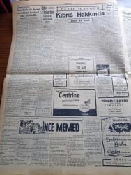 Cumhuriyet Gazetesi - 6 Mayıs 1954 - Bir Genelge Yazan Nadir Nadi Köşe Yazısı - Cumhuriyet Halk Partisi Acele Toplantıya Çağrıldı - İstanbul'un Seçtiği Yeni Milletvekilleri Bugün Mazbatalarını Alıyorlar - 1954 Türkiye Basketbol Şampiyonası Sona Erdi - 19 Mayıs Hazırlığı - Eisenhower Dulles'i Şiddetle Destekledi - Yeni Kabine Hakkında İleri Sürülen Tahminler - Kanserle Mücadelede Başarısızlık - İnce Memed Yazan Yaşar Kemal Yazı Dizisi - Kıbrıs Hakkında Yazan Emin Ali Çavlı - Burhan Felek Köşe Yazısı - Dünyada Şarap Fazlalığı Var - Büyük Adli Hatalar Çeviren Mazhar Kunt Yazı Dizisi - Vefa İstanbulspor'la 2 2 Berabere Kaldı - Fransa Çekiç Atma Rekoru Kırıldı - Fransa Kupası Final Maçı - Bertrand Russell 82 Yaşına Bastı - Sarayların Aşk İlahesi Desiree Yazan Anne Marie Selinko Yazı Dizisi - Zeki Müren Konseri - Arı Bisküvileri - Gripin - Sana Nebati Margarin - Berta Yağ
