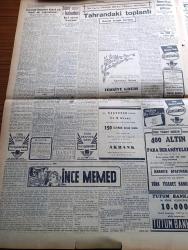Cumhuriyet Gazetesi - 5 Mayıs 1954 - İki Tebliğ Yazan Nadir Nadi Köşe Yazısı - CHP Dün Teşkilatına Bir Tamim Yayınladı - Belgrad Avrupa Müdafaa Camiasına Katılmak İstiyor - Seçimin Heyecanlı Havası Zail Oluyor - Amerikan İntibaları 7 İstanbul Boğazına Köprü Mü Tünel Mi Yapacaksınız Yazan Ömer Sami Coşar Yazı Dizisi - Cumhurbaşkanı Celal Bayar'a Hakaret Eden Mehmed Özdemir Evliyazadenin Duruşması - Topkapı Sarayında Lale Bahçesi İhya Edildi - İnce Memed Yazan Yaşar Kemal Yazı Dizisi - Amerika ile İsrail Arasında Gerginlik - Frengiye Karşı Aşı Aranıyor - Burhan Felek Köşe Yazısı - Galatasaray Kampa Çekildi - Dünya Kupasına İştirak Futbolcuları - Büyük Adli Hatalar Çeviren Mazhar Kunt Yazı Dizisi - Paris Enternasyonal Tenis Turnuvası - Prenses Margaret Hakkında Çıkarılan Altı Dedikodu - Sarayların Aşk İlahesi Desiree Yazan Anne Marie Selinko Yazı Dizisi - Gripin - Doğubank - Hakiki Frigidaire Buzdolabı - Mobilgas - Odeon Mağazaları - Krem Pertev - Kıbrıs Karması İsrail'e Gitti