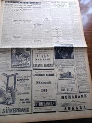 Cumhuriyet Gazetesi - 5 Mayıs 1954 - İki Tebliğ Yazan Nadir Nadi Köşe Yazısı - CHP Dün Teşkilatına Bir Tamim Yayınladı - Belgrad Avrupa Müdafaa Camiasına Katılmak İstiyor - Seçimin Heyecanlı Havası Zail Oluyor - Amerikan İntibaları 7 İstanbul Boğazına Köprü Mü Tünel Mi Yapacaksınız Yazan Ömer Sami Coşar Yazı Dizisi - Cumhurbaşkanı Celal Bayar'a Hakaret Eden Mehmed Özdemir Evliyazadenin Duruşması - Topkapı Sarayında Lale Bahçesi İhya Edildi - İnce Memed Yazan Yaşar Kemal Yazı Dizisi - Amerika ile İsrail Arasında Gerginlik - Frengiye Karşı Aşı Aranıyor - Burhan Felek Köşe Yazısı - Galatasaray Kampa Çekildi - Dünya Kupasına İştirak Futbolcuları - Büyük Adli Hatalar Çeviren Mazhar Kunt Yazı Dizisi - Paris Enternasyonal Tenis Turnuvası - Prenses Margaret Hakkında Çıkarılan Altı Dedikodu - Sarayların Aşk İlahesi Desiree Yazan Anne Marie Selinko Yazı Dizisi - Gripin - Doğubank - Hakiki Frigidaire Buzdolabı - Mobilgas - Odeon Mağazaları - Krem Pertev - Kıbrıs Karması İsrail'e Gitti