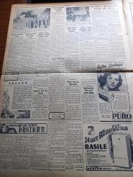 Cumhuriyet Gazetesi - 5 Mayıs 1954 - İki Tebliğ Yazan Nadir Nadi Köşe Yazısı - CHP Dün Teşkilatına Bir Tamim Yayınladı - Belgrad Avrupa Müdafaa Camiasına Katılmak İstiyor - Seçimin Heyecanlı Havası Zail Oluyor - Amerikan İntibaları 7 İstanbul Boğazına Köprü Mü Tünel Mi Yapacaksınız Yazan Ömer Sami Coşar Yazı Dizisi - Cumhurbaşkanı Celal Bayar'a Hakaret Eden Mehmed Özdemir Evliyazadenin Duruşması - Topkapı Sarayında Lale Bahçesi İhya Edildi - İnce Memed Yazan Yaşar Kemal Yazı Dizisi - Amerika ile İsrail Arasında Gerginlik - Frengiye Karşı Aşı Aranıyor - Burhan Felek Köşe Yazısı - Galatasaray Kampa Çekildi - Dünya Kupasına İştirak Futbolcuları - Büyük Adli Hatalar Çeviren Mazhar Kunt Yazı Dizisi - Paris Enternasyonal Tenis Turnuvası - Prenses Margaret Hakkında Çıkarılan Altı Dedikodu - Sarayların Aşk İlahesi Desiree Yazan Anne Marie Selinko Yazı Dizisi - Gripin - Doğubank - Hakiki Frigidaire Buzdolabı - Mobilgas - Odeon Mağazaları - Krem Pertev - Kıbrıs Karması İsrail'e Gitti