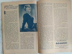 Hollywood Dünyası Haftalık Aktüalite Sinema Tiyatro Müzik ve Magazin Dergisi - 24 Şubat 1945 - Sayı:68 - Ava Gardner - Leslie Brooks - Lina Turner - Rita Hayworth - Alişce Faye - John Paye - Münir Nurettin Selçuk - Oya Sensev - Behzat Butak - Ann Richards - Shirley Temple - Kararsızlar - Ali Suat Sel - Artistler Yabancı Dil Öğreniyorlar - Madeleine Lebeau - Harp etmek mi? Film çevirmek mi ? daha güç - Betty Davis'in yeni filmi - Eski Dost - Paris'te sinema hatıralarım - Galip Arcan - Generallığımızın Sonu - Eski Bir Seyahatte - Marjorie Reynolds - Cevap Veriyor fotoğraf ve haberi - Tam Takım Dergi