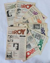 BROY Aylık Şiir Dergisi, Kasım 1985 - Eylül 1986, Sayı: 1, 2, 3, 4, 7, 8, 9, 11 [8 ADET]