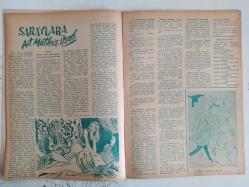 Çiçek Haftalık Aktüalite Sinema Tiyatro Müzik ve Magazin Dergisi - 10 Nisan 1952 - Sayı:4 - Linda Darnell - Joe F. Brown - Dalyan Boylu Kadın - Refik Halid Karay - Görüşler - Bana Kalırsa... - Erkeklerin iç yüzü - Osman Nihad - İdeal Vücut - Destine Emre - Arap İhtilalcileri arasında İngiliz Kemal - Kadınlık gururu - Hümaşah Hiçan - Orhan Özkey - Hayatımı kurtaran kobra - Mark Bryant - Hitler Tımarhanede - Necdet Rüştü Efe - Kimi sevdiğini söyle, sana seni anlatayım - Orhan Elmas - Haftanın en güzel filmleri - Saraylara ait müthiş ifşaat - Haluk Cemal Beydreşman - Müzeyyen Senar - Sadettin Işık - Lale Ali - Cahit Irgat - Orhan Elmas - Yakın şarkta beyaz kadın ticareti - Sahne ve perdemizin mesut çifti - Perihan ve Suavi Tedü - Kamara penceresinde ölüm - Baynard Kendrick - June Haver - Kadınlık Gururu - Bulmaca - Hitler tımarhanede - Aşk ve memleket romanı - Dağbaşı - Ali Kemal Meram - Dünyadaki garip hadiseler - Okuyucularla başbaşa - Aşk ve izdivaç - Muzaffer Tema -Tam Takım Dergi