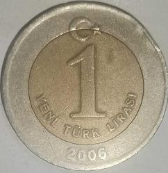TÜRKİYE 2006   1 YENİ TÜRK LİRASI