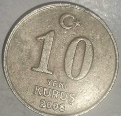 TÜRKİYE 2006  10 YENİ KURUŞ