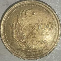 TÜRKİYE   1999   5000 LİRA
