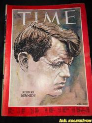 TIME - JUNE 14 , 1968 : THE WEEKLY NEWSMAGAZINE / 14 HAZİRAN 1968 / VINTAGE ENGLISH MAGAZINE / ROBERT KENNEDY / JEEP / KENNEDY WORKERS NEAR SHOOTING SCENE / 27 MINUTES ON JUNE 5-1968  A LIFE ON THE WAY TO DEATH / ROSE KENNEDY / KENNEDY CHILDREN AT ST. PATRICK'S REQUIEM / LEE RADZIWILL , RALPH ABERNATHY & JACKIE KENNEDY AT BIER / POLITICS & ASSASINATION / THE FUGITIVE 1968 / USS UNITED STATES STEEL INTERNATIONAL / NORTH VIET NAM'S TEAM : BO , THO & THUY / RANDOLPH CHURCHILL / WINNER VELASCO / ROLEX / DR. BAZILAUSKAS / CAMPARI / SAN FRANCISCO'S NATHAN HARE / FIAT / SCOTT & CHRISTIE / WESSELMANN EXHIBIT IN CHICAGO / OLITSKI'S CLOUDS OF MOONGLOW / AIR FRANCE CARGO / KENT (İLK SAYFASINDA KÜÇÜK BİR YIRTILMA MEVCUT)