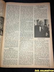 TIME - JUNE 14 , 1968 : THE WEEKLY NEWSMAGAZINE / 14 HAZİRAN 1968 / VINTAGE ENGLISH MAGAZINE / ROBERT KENNEDY / JEEP / KENNEDY WORKERS NEAR SHOOTING SCENE / 27 MINUTES ON JUNE 5-1968  A LIFE ON THE WAY TO DEATH / ROSE KENNEDY / KENNEDY CHILDREN AT ST. PATRICK'S REQUIEM / LEE RADZIWILL , RALPH ABERNATHY & JACKIE KENNEDY AT BIER / POLITICS & ASSASINATION / THE FUGITIVE 1968 / USS UNITED STATES STEEL INTERNATIONAL / NORTH VIET NAM'S TEAM : BO , THO & THUY / RANDOLPH CHURCHILL / WINNER VELASCO / ROLEX / DR. BAZILAUSKAS / CAMPARI / SAN FRANCISCO'S NATHAN HARE / FIAT / SCOTT & CHRISTIE / WESSELMANN EXHIBIT IN CHICAGO / OLITSKI'S CLOUDS OF MOONGLOW / AIR FRANCE CARGO / KENT (İLK SAYFASINDA KÜÇÜK BİR YIRTILMA MEVCUT)