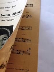 Zeki Müren'in ''Kırık Plak'' Filminden Tekrar Bana Dönsen Şarkısının Notaları - Muayyer Mürdi Şarkı - İskender Kudmani Halefi Ferit Kudmani Yayımı (1497 No - 100 Kuruş) - 20,5 x 14 cm Ebadında - 4 Sayfa - Orijinal, Dönemine Ait