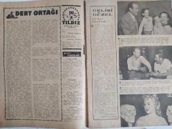 Yıldız Haftalık Aktüalite Sinema Tiyatro Müzik ve Magazin Dergisi - 12 Temmuz 1952 - Sayı:81 - Rüçhan Çamay - Dert Ortağı - Gelişi Güzel - Role göre adam bulmak! - Haftanın Filmleri - Vehbi Belgil - Yeni artist arama işi... - Ev Adresleri - Bizden Haber - ''Kubilay'' filmi tamamlandı - Fatma Bilgen Yunanistan'a gidip döndü - Orhan Ercin'in bir tekzibi - Ayhan Işık'ın Cihan Işık'la bir akrabalığı yok - Görünmeyen Adam Haremde - Sezer Sezin - Kenan Artun gizlice evlendiler-  Türkan Türker - Belgin Doruk - Yıldız müsabakasını kazandıktan sonra üç filmde oynadı - Dale Robertson baba oldu! - İtalyanların Oscar'ı ''Gümüş Kurdele'' - Lana Turner uslanıyor! - Sahire Sağman - Aktüalite - Resimler - Maria Rökk - İngrid Bergman - Aşk yaş tanımaz - Joan Evans - Kirby Wetherly - Trinidad maceraları - Haftanın Yerli Filmi ''Onu ben öldürdüm!''- Julia Adams portre - Ben oradaydım - Görünmeyen Adam - Role Adam - Aşk yaş tanımaz - Dale Robertson - Vivien Leigh - Laurence Olivier - Tam Takım Dergi