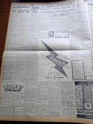 Cumhuriyet Gazetesi - 7 Şubat 1957 - Başbakan Adnan Menderes Atinayı İtham Etti - İzmir Vapurunda Bulunan Eşyalar Tahliye Ediliyor - Yunanistan Kıbrıs'a Silah Ve Adam Göndermek Suretiyle Adada Tedhişçilik Yarattı - İşletmeler Bakanı Samed Ağaoğlu'na Sorulan Sualler- Amerikan Başkanı Eisenhower  Milli Savunma Bakanı Wilson Ve Eşi İle Barıştı - Beşiktaş Rövanş Maçında Emniyeti 4 1 Yendi - Amerika İsrail Arasında Gerginlik - Üsküdar Faciasının Dünkü Duruşması - Zeki Müren Hakkında Mahkumiyet Kararı Kesinleşti - Despot Yazan Reşat Enis Yazı Dizisi - İdam Sehpasında Can Veren Devletliler Derleyen Cemaleddin Saraçoğlu Yazı Dizisi - İzmir Vapurunu Kazası Yazan Burhan Felek Köşe Yazısı - Filibede Polislerle Nümayişçiler Çarpıştı - Kadın Moda Köşesi - Resimli Romanımız Zırhlı Haydud Çeviren Mazhar Kunt Yazı Dizisi - Komili Çamaşır Toz Sabunu - Galatasaray Basketbol Takımı Prag'a Davet Edildi - Ligin En Çetin Müsabakası İstanbulspor Vefa Maçı Bugün - İlk Resmi Türk Organizatör İbrahim Çürüksulu